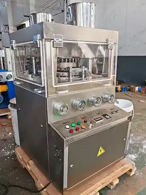 How does an effervescent tablet press work?